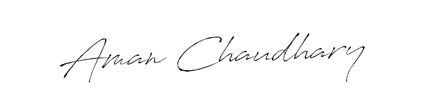 Make a beautiful signature design for name Aman Chaudhary. With this signature (Antro_Vectra) style, you can create a handwritten signature for free. Aman Chaudhary signature style 6 images and pictures png