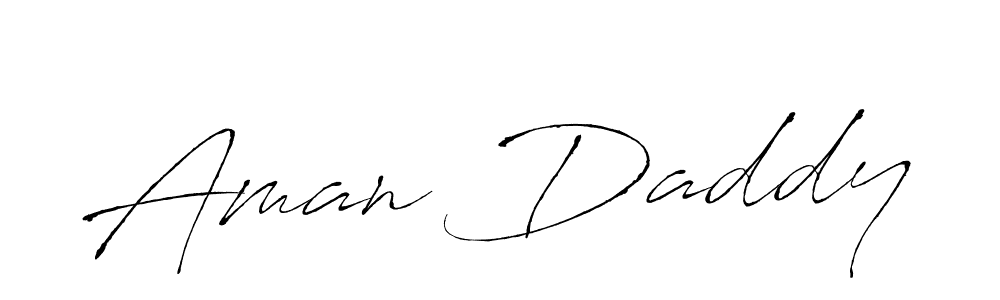 Create a beautiful signature design for name Aman Daddy. With this signature (Antro_Vectra) fonts, you can make a handwritten signature for free. Aman Daddy signature style 6 images and pictures png