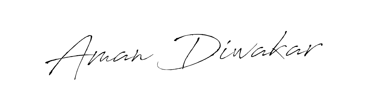 Design your own signature with our free online signature maker. With this signature software, you can create a handwritten (Antro_Vectra) signature for name Aman Diwakar. Aman Diwakar signature style 6 images and pictures png