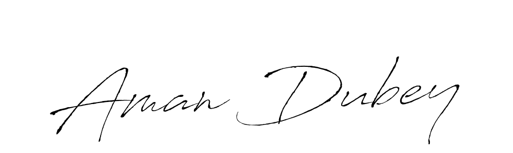 How to make Aman Dubey name signature. Use Antro_Vectra style for creating short signs online. This is the latest handwritten sign. Aman Dubey signature style 6 images and pictures png