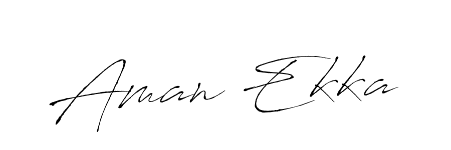 Also we have Aman Ekka name is the best signature style. Create professional handwritten signature collection using Antro_Vectra autograph style. Aman Ekka signature style 6 images and pictures png