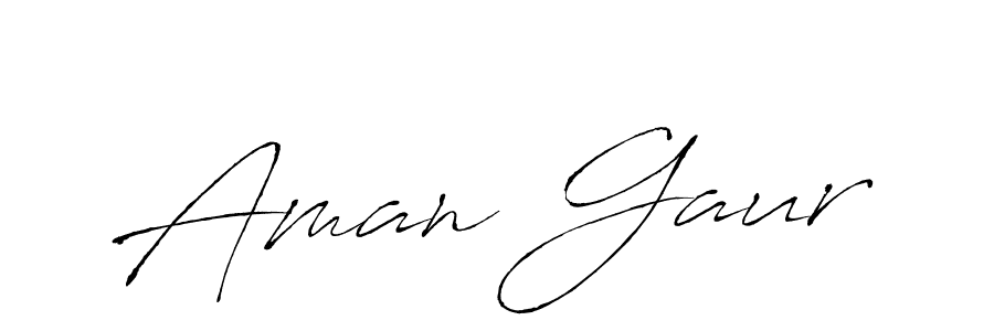 Make a beautiful signature design for name Aman Gaur. With this signature (Antro_Vectra) style, you can create a handwritten signature for free. Aman Gaur signature style 6 images and pictures png