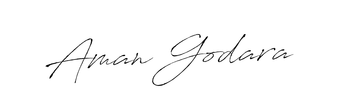 Aman Godara stylish signature style. Best Handwritten Sign (Antro_Vectra) for my name. Handwritten Signature Collection Ideas for my name Aman Godara. Aman Godara signature style 6 images and pictures png