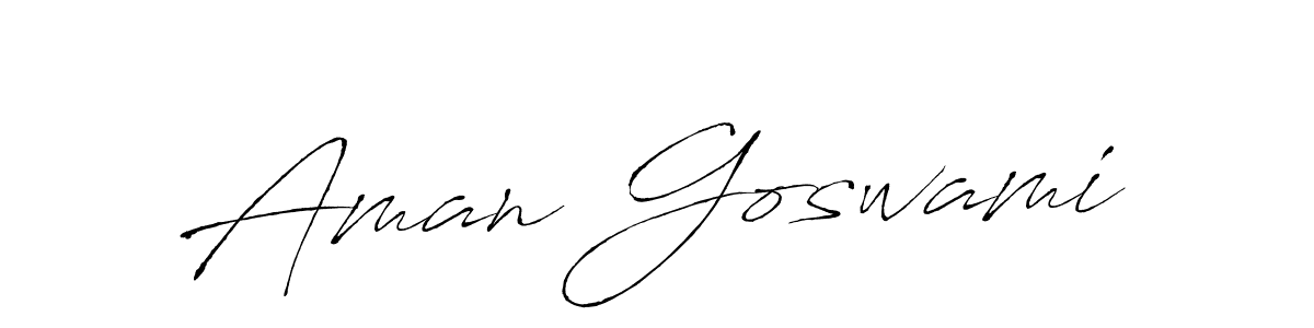 How to make Aman Goswami name signature. Use Antro_Vectra style for creating short signs online. This is the latest handwritten sign. Aman Goswami signature style 6 images and pictures png