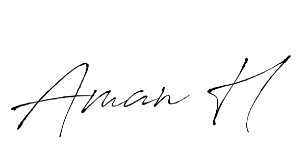 Also You can easily find your signature by using the search form. We will create Aman H name handwritten signature images for you free of cost using Antro_Vectra sign style. Aman H signature style 6 images and pictures png