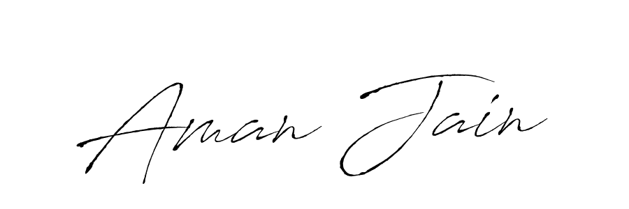 Create a beautiful signature design for name Aman Jain. With this signature (Antro_Vectra) fonts, you can make a handwritten signature for free. Aman Jain signature style 6 images and pictures png