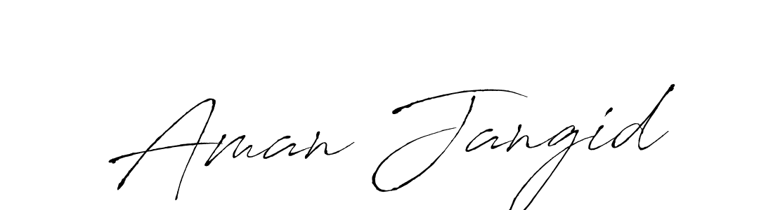 How to make Aman Jangid name signature. Use Antro_Vectra style for creating short signs online. This is the latest handwritten sign. Aman Jangid signature style 6 images and pictures png