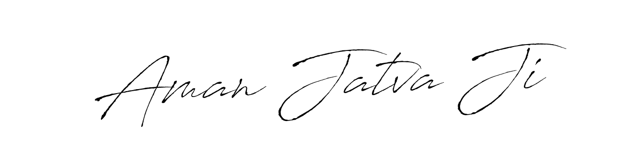 You should practise on your own different ways (Antro_Vectra) to write your name (Aman Jatva Ji) in signature. don't let someone else do it for you. Aman Jatva Ji signature style 6 images and pictures png