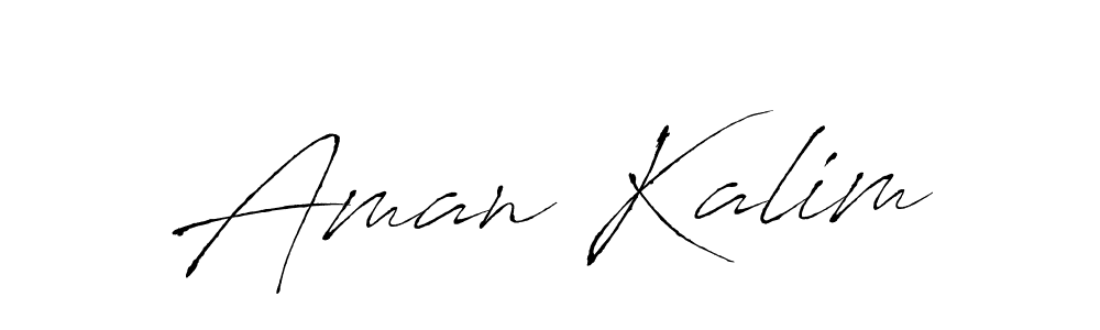 Aman Kalim stylish signature style. Best Handwritten Sign (Antro_Vectra) for my name. Handwritten Signature Collection Ideas for my name Aman Kalim. Aman Kalim signature style 6 images and pictures png