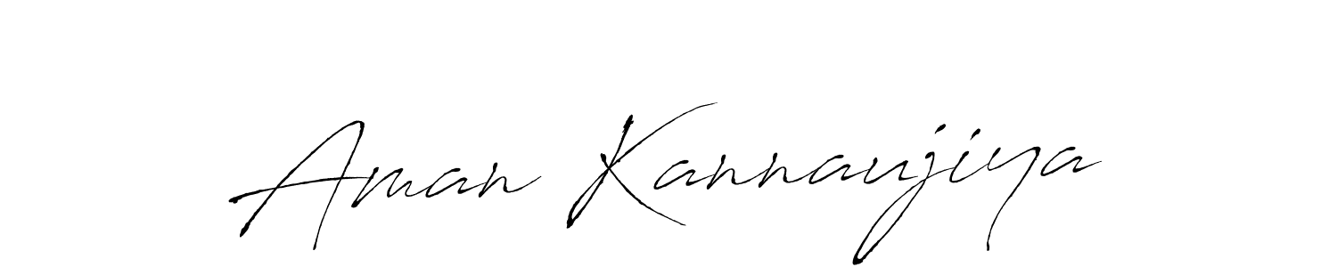 Create a beautiful signature design for name Aman Kannaujiya. With this signature (Antro_Vectra) fonts, you can make a handwritten signature for free. Aman Kannaujiya signature style 6 images and pictures png