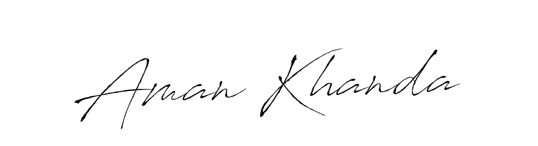 You should practise on your own different ways (Antro_Vectra) to write your name (Aman Khanda) in signature. don't let someone else do it for you. Aman Khanda signature style 6 images and pictures png