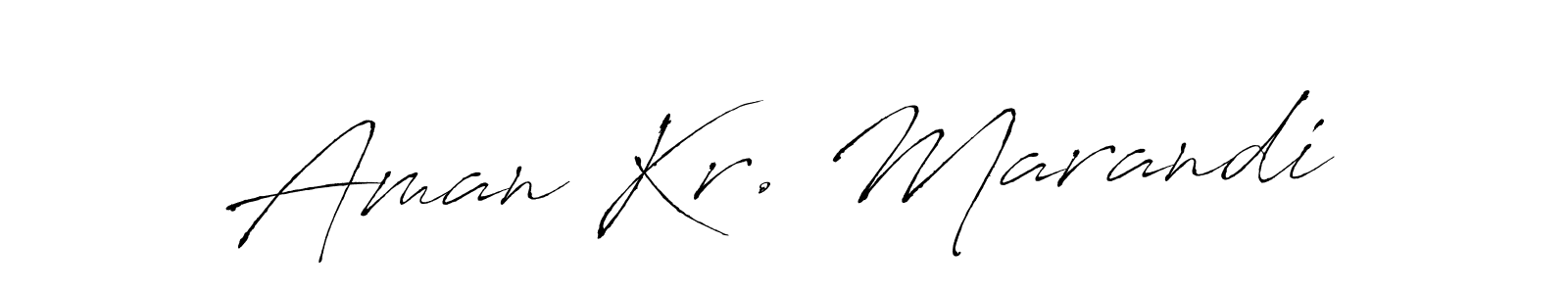 Create a beautiful signature design for name Aman Kr. Marandi. With this signature (Antro_Vectra) fonts, you can make a handwritten signature for free. Aman Kr. Marandi signature style 6 images and pictures png