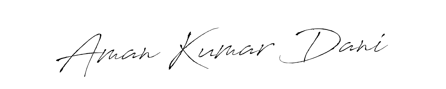 The best way (Antro_Vectra) to make a short signature is to pick only two or three words in your name. The name Aman Kumar Dani include a total of six letters. For converting this name. Aman Kumar Dani signature style 6 images and pictures png