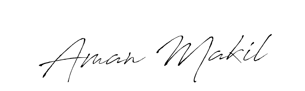 How to make Aman Makil signature? Antro_Vectra is a professional autograph style. Create handwritten signature for Aman Makil name. Aman Makil signature style 6 images and pictures png