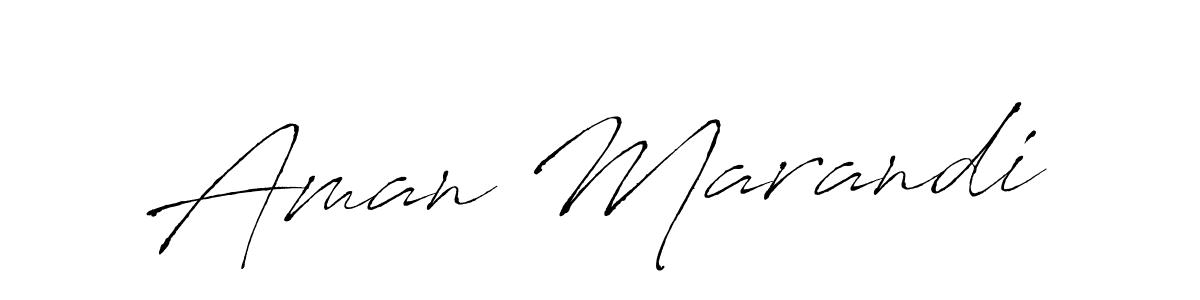 Make a beautiful signature design for name Aman Marandi. With this signature (Antro_Vectra) style, you can create a handwritten signature for free. Aman Marandi signature style 6 images and pictures png