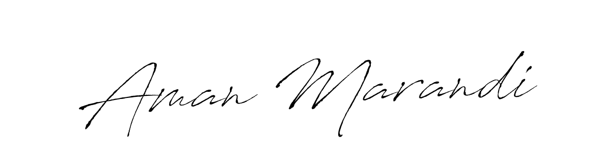 Make a beautiful signature design for name Aman Marandi. With this signature (Antro_Vectra) style, you can create a handwritten signature for free. Aman Marandi signature style 6 images and pictures png