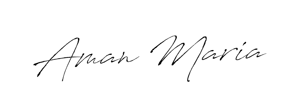 You should practise on your own different ways (Antro_Vectra) to write your name (Aman Maria) in signature. don't let someone else do it for you. Aman Maria signature style 6 images and pictures png