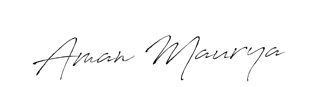 Use a signature maker to create a handwritten signature online. With this signature software, you can design (Antro_Vectra) your own signature for name Aman Maurya. Aman Maurya signature style 6 images and pictures png