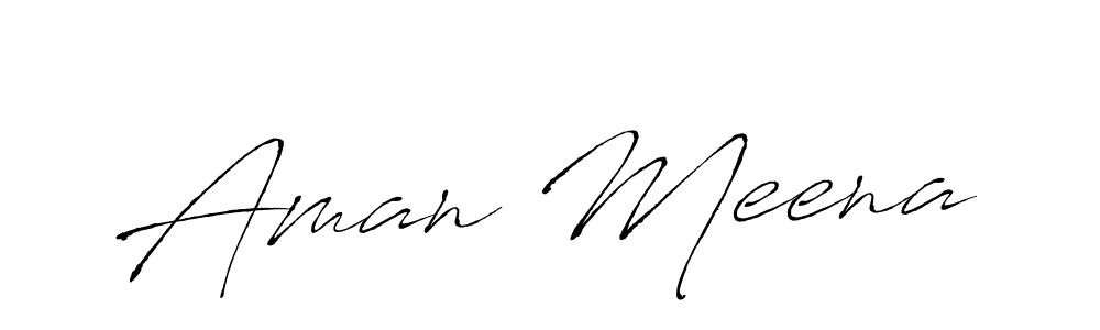 You should practise on your own different ways (Antro_Vectra) to write your name (Aman Meena) in signature. don't let someone else do it for you. Aman Meena signature style 6 images and pictures png