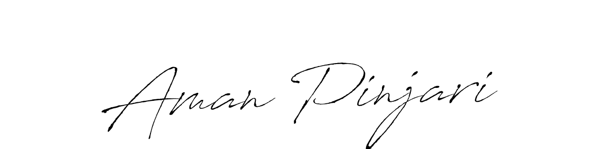 Make a beautiful signature design for name Aman Pinjari. With this signature (Antro_Vectra) style, you can create a handwritten signature for free. Aman Pinjari signature style 6 images and pictures png