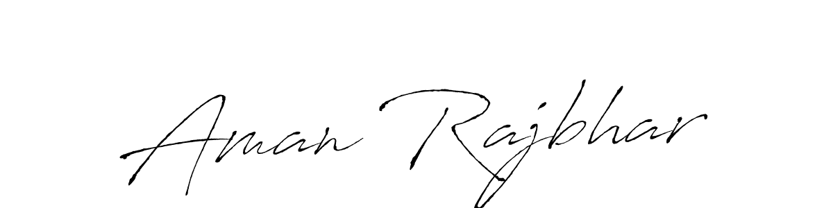 How to make Aman Rajbhar signature? Antro_Vectra is a professional autograph style. Create handwritten signature for Aman Rajbhar name. Aman Rajbhar signature style 6 images and pictures png