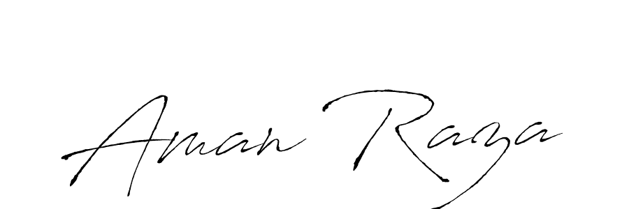 Aman Raza stylish signature style. Best Handwritten Sign (Antro_Vectra) for my name. Handwritten Signature Collection Ideas for my name Aman Raza. Aman Raza signature style 6 images and pictures png
