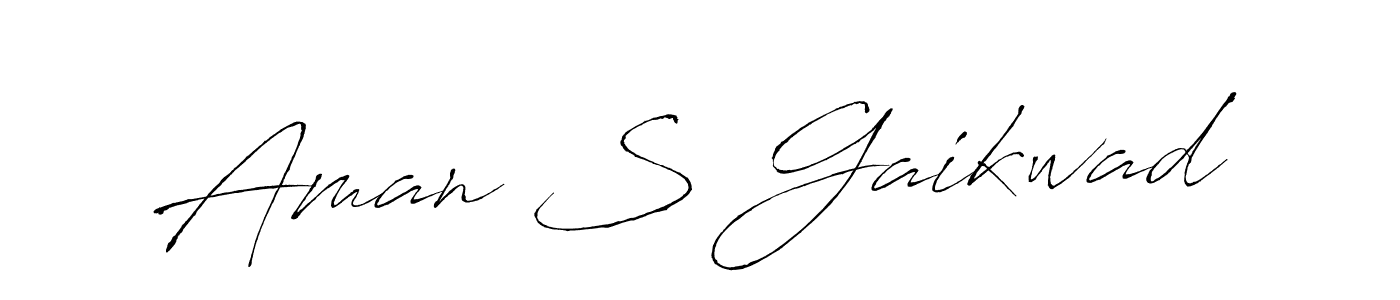 How to make Aman S Gaikwad signature? Antro_Vectra is a professional autograph style. Create handwritten signature for Aman S Gaikwad name. Aman S Gaikwad signature style 6 images and pictures png