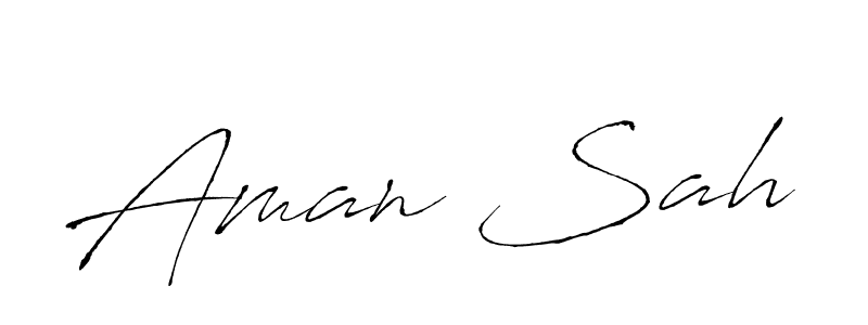 It looks lik you need a new signature style for name Aman Sah. Design unique handwritten (Antro_Vectra) signature with our free signature maker in just a few clicks. Aman Sah signature style 6 images and pictures png