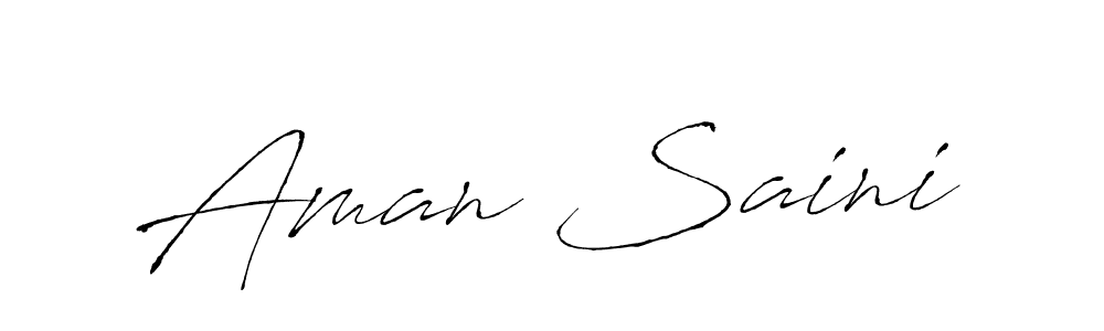 Use a signature maker to create a handwritten signature online. With this signature software, you can design (Antro_Vectra) your own signature for name Aman Saini. Aman Saini signature style 6 images and pictures png