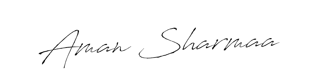 It looks lik you need a new signature style for name Aman Sharmaa. Design unique handwritten (Antro_Vectra) signature with our free signature maker in just a few clicks. Aman Sharmaa signature style 6 images and pictures png