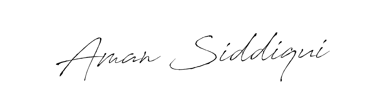 Make a beautiful signature design for name Aman Siddiqui. With this signature (Antro_Vectra) style, you can create a handwritten signature for free. Aman Siddiqui signature style 6 images and pictures png