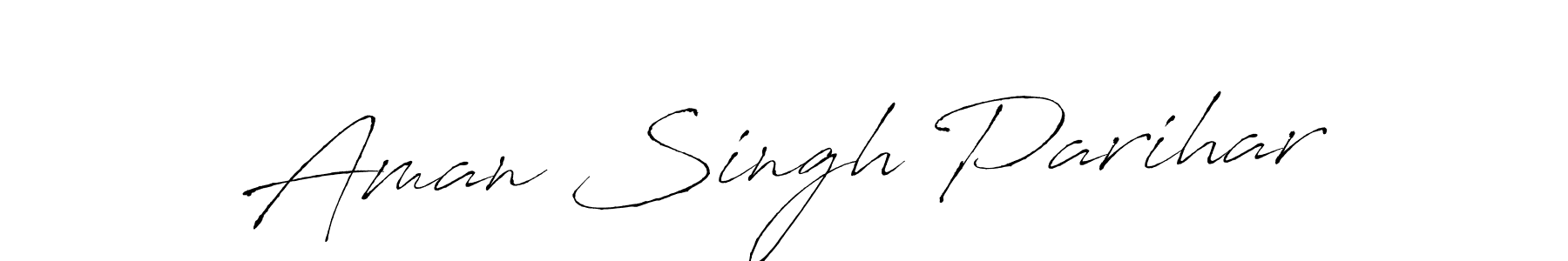 Make a beautiful signature design for name Aman Singh Parihar. With this signature (Antro_Vectra) style, you can create a handwritten signature for free. Aman Singh Parihar signature style 6 images and pictures png