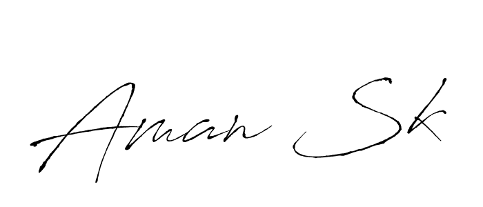 Create a beautiful signature design for name Aman Sk. With this signature (Antro_Vectra) fonts, you can make a handwritten signature for free. Aman Sk signature style 6 images and pictures png