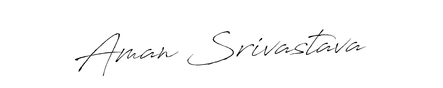 Design your own signature with our free online signature maker. With this signature software, you can create a handwritten (Antro_Vectra) signature for name Aman Srivastava. Aman Srivastava signature style 6 images and pictures png