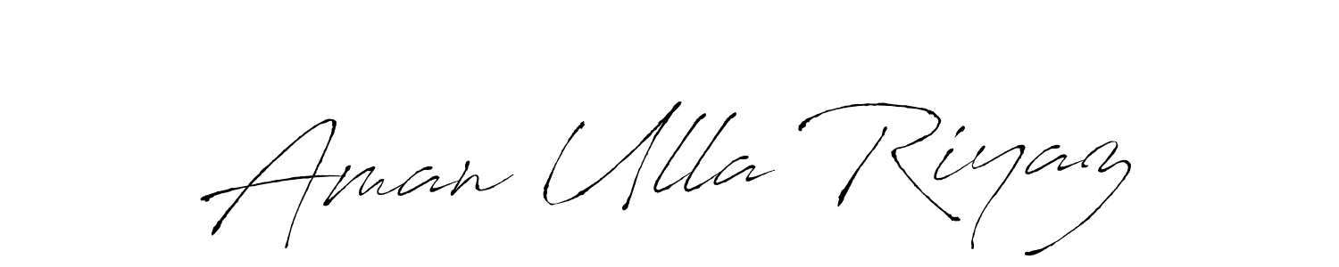 Design your own signature with our free online signature maker. With this signature software, you can create a handwritten (Antro_Vectra) signature for name Aman Ulla Riyaz. Aman Ulla Riyaz signature style 6 images and pictures png