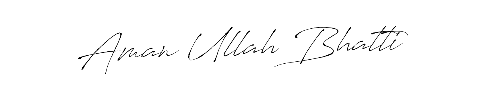 Also we have Aman Ullah Bhatti name is the best signature style. Create professional handwritten signature collection using Antro_Vectra autograph style. Aman Ullah Bhatti signature style 6 images and pictures png