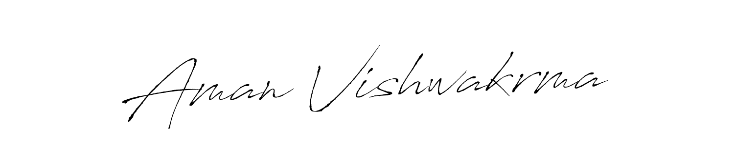 How to make Aman Vishwakrma signature? Antro_Vectra is a professional autograph style. Create handwritten signature for Aman Vishwakrma name. Aman Vishwakrma signature style 6 images and pictures png