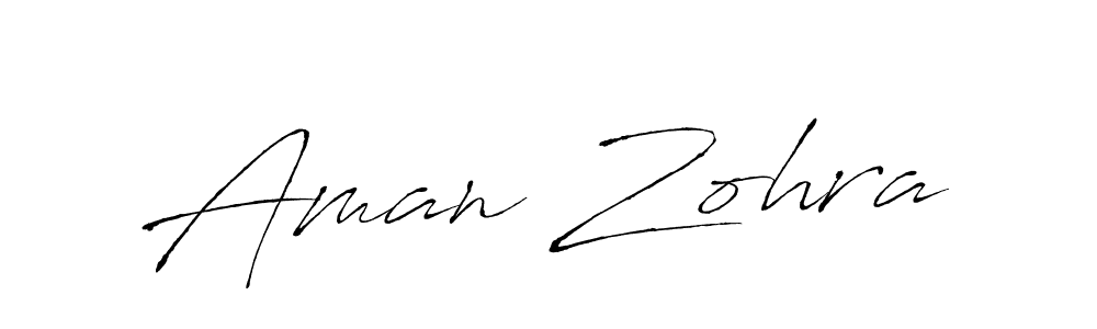 Aman Zohra stylish signature style. Best Handwritten Sign (Antro_Vectra) for my name. Handwritten Signature Collection Ideas for my name Aman Zohra. Aman Zohra signature style 6 images and pictures png