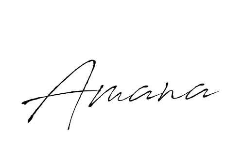 Use a signature maker to create a handwritten signature online. With this signature software, you can design (Antro_Vectra) your own signature for name Amana. Amana signature style 6 images and pictures png