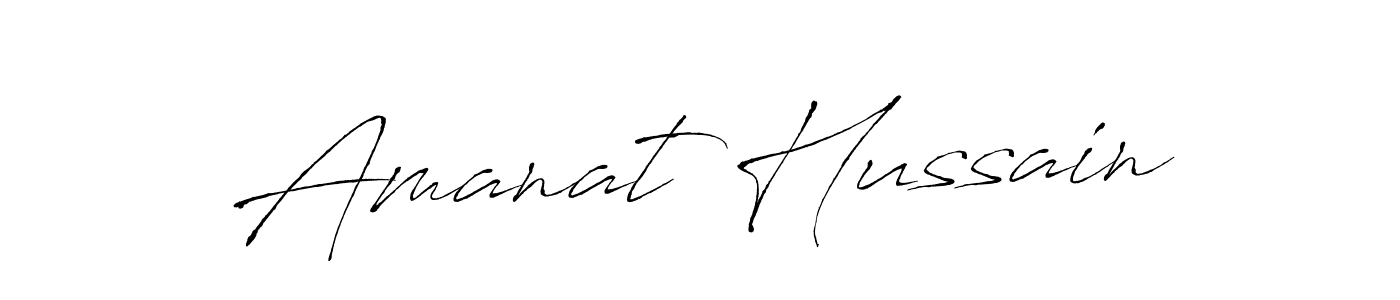 You should practise on your own different ways (Antro_Vectra) to write your name (Amanat Hussain) in signature. don't let someone else do it for you. Amanat Hussain signature style 6 images and pictures png
