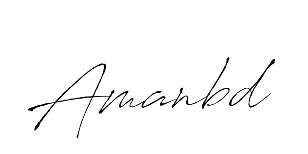 Make a beautiful signature design for name Amanbd. With this signature (Antro_Vectra) style, you can create a handwritten signature for free. Amanbd signature style 6 images and pictures png