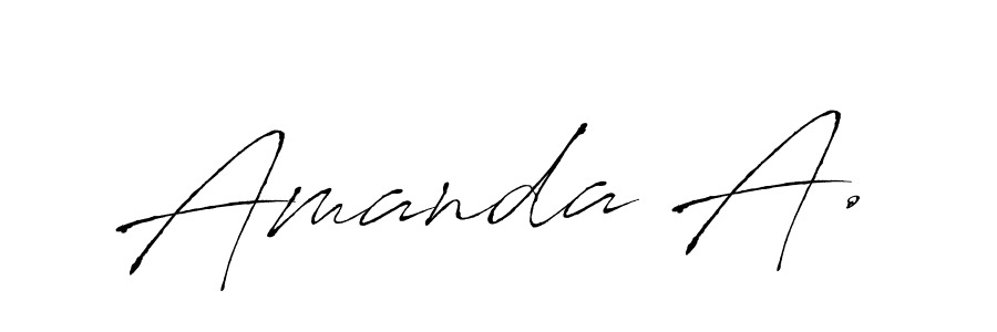 Also You can easily find your signature by using the search form. We will create Amanda A. name handwritten signature images for you free of cost using Antro_Vectra sign style. Amanda A. signature style 6 images and pictures png