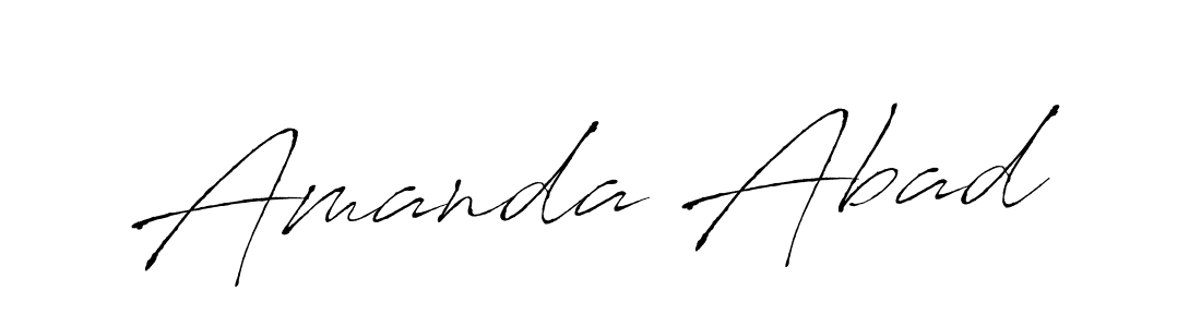 How to make Amanda Abad signature? Antro_Vectra is a professional autograph style. Create handwritten signature for Amanda Abad name. Amanda Abad signature style 6 images and pictures png