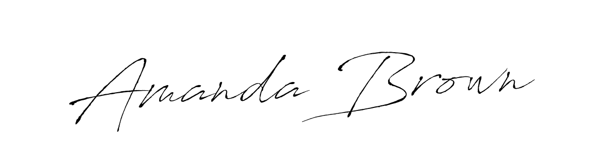 You should practise on your own different ways (Antro_Vectra) to write your name (Amanda Brown) in signature. don't let someone else do it for you. Amanda Brown signature style 6 images and pictures png