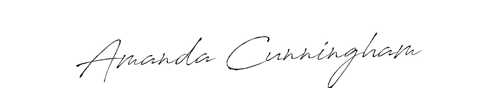 Create a beautiful signature design for name Amanda Cunningham. With this signature (Antro_Vectra) fonts, you can make a handwritten signature for free. Amanda Cunningham signature style 6 images and pictures png