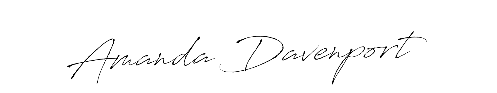 Create a beautiful signature design for name Amanda Davenport. With this signature (Antro_Vectra) fonts, you can make a handwritten signature for free. Amanda Davenport signature style 6 images and pictures png