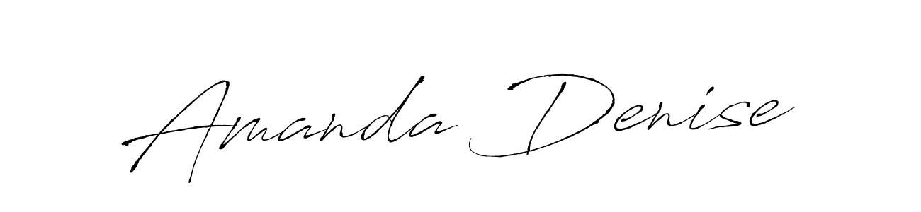 Make a beautiful signature design for name Amanda Denise. With this signature (Antro_Vectra) style, you can create a handwritten signature for free. Amanda Denise signature style 6 images and pictures png