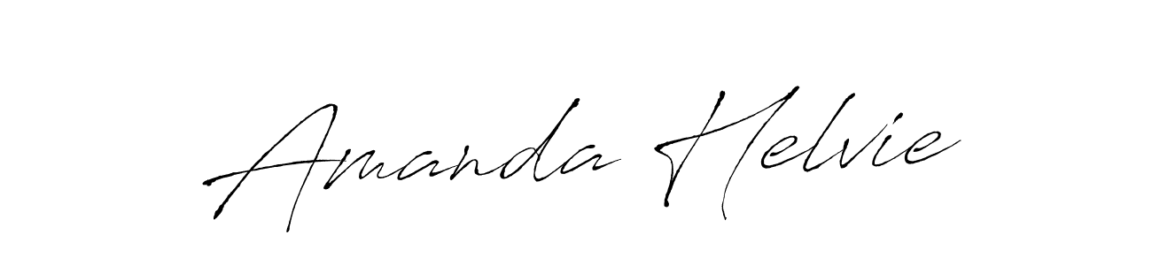 Make a beautiful signature design for name Amanda Helvie. With this signature (Antro_Vectra) style, you can create a handwritten signature for free. Amanda Helvie signature style 6 images and pictures png