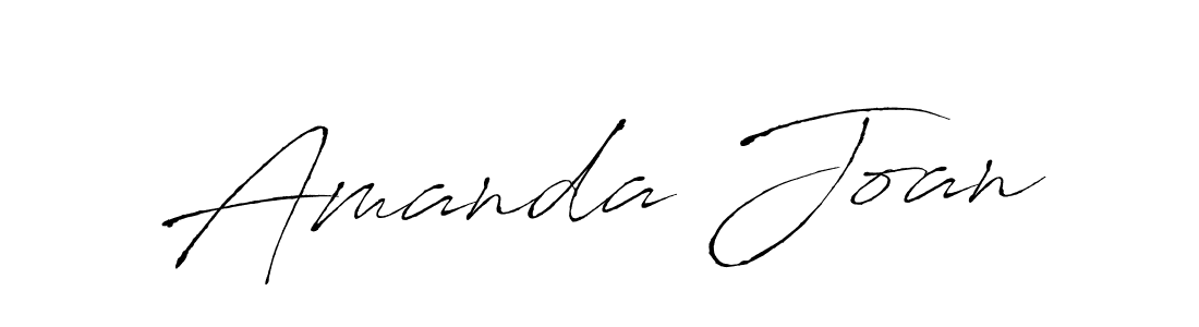 Design your own signature with our free online signature maker. With this signature software, you can create a handwritten (Antro_Vectra) signature for name Amanda Joan. Amanda Joan signature style 6 images and pictures png
