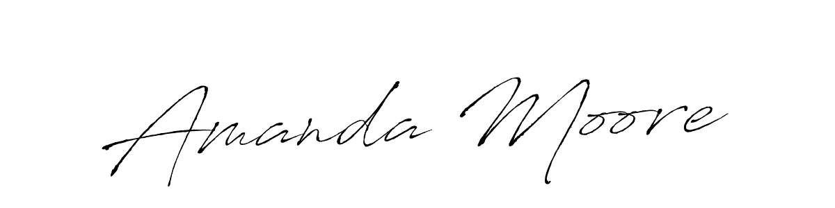 Amanda Moore stylish signature style. Best Handwritten Sign (Antro_Vectra) for my name. Handwritten Signature Collection Ideas for my name Amanda Moore. Amanda Moore signature style 6 images and pictures png